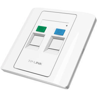 TP-LINK TL-EF002双口信息面板 打造精致家庭网络的86型选择