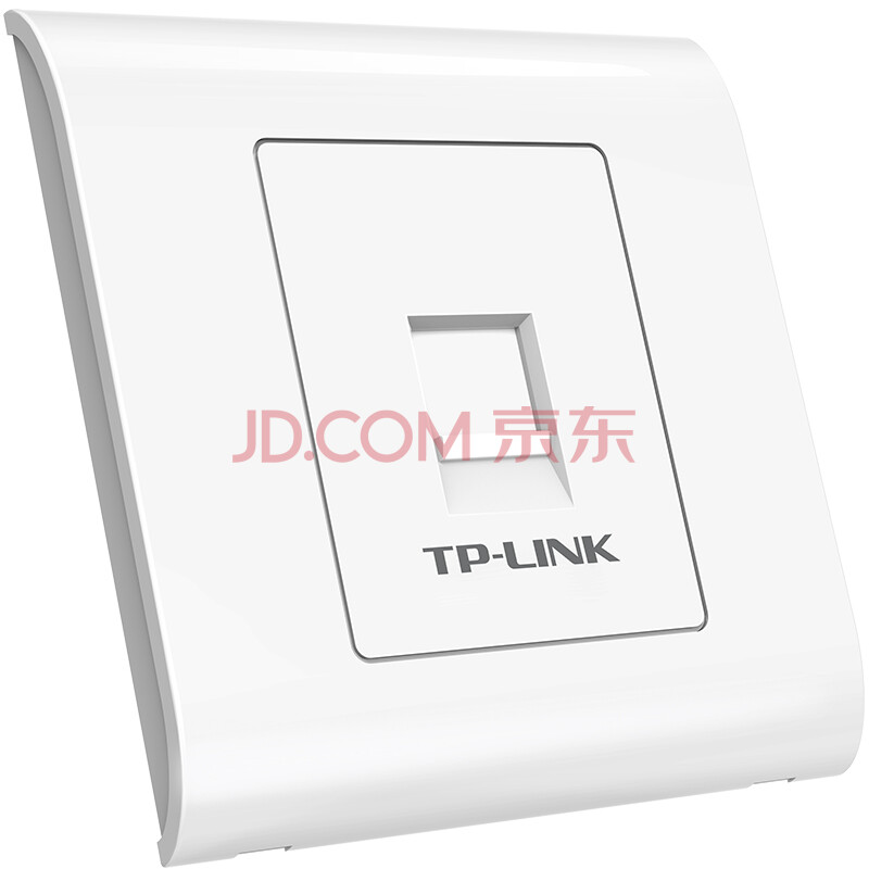 TP-LINK普联 TL-EF5e01 单口网络信息面板 86型工程级电脑光纤宽带网线插座 (集成超五类非屏蔽免打信息模块)
